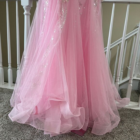 Lace Up Backless Sequin Mermaid Hem Cami Party Dresses Women’s Size M - Picture 7 of 17